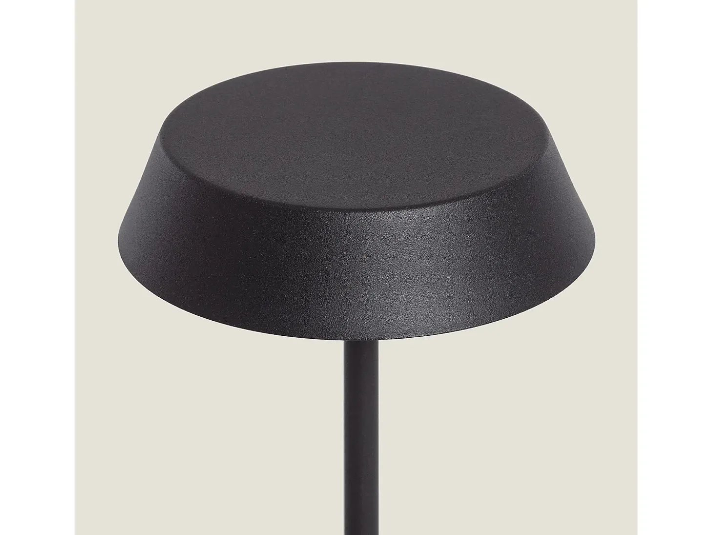 Lámpara de Mesa LED Metal Inalámbrica para Exterior Ula Negro