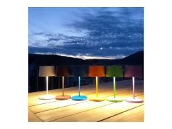 Lámpara de mesa LED mini Zafferano Olivia Pro, oro amarillo, recargable y regulable - 2200-2700-3000K, 9 horas a máxima potencia