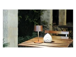 Lámpara de mesa LED mini Zafferano Olivia Pro, oro amarillo, recargable y regulable - 2200-2700-3000K, 9 horas a máxima potencia