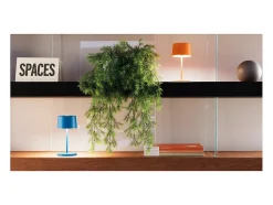 Lámpara de mesa LED mini Zafferano Olivia Pro, oro amarillo, recargable y regulable - 2200-2700-3000K, 9 horas a máxima potencia