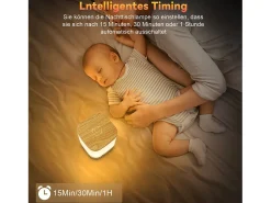 Lámpara de mesa LED NETTLIFE batería de 1800 mAh táctil regulable 3000-6500K recargable por USB con 3 temperaturas de color y función de temporización