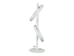 Lámpara de mesa LED NETTLIFE, moderna lámpara de escritorio giratoria con forma de anillo para sala de estar