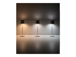 Lámpara de mesa LED Poldina Pro Air Force Blue Gold Leaf Craquelè recargable y regulable con batería hasta 12 horas