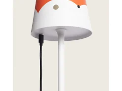 Lámpara de Mesa LED Portátil de Metal con Batería USB Recargable Anisa Kids Naranja