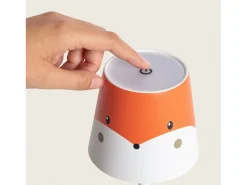 Lámpara de Mesa LED Portátil de Metal con Batería USB Recargable Anisa Kids Naranja