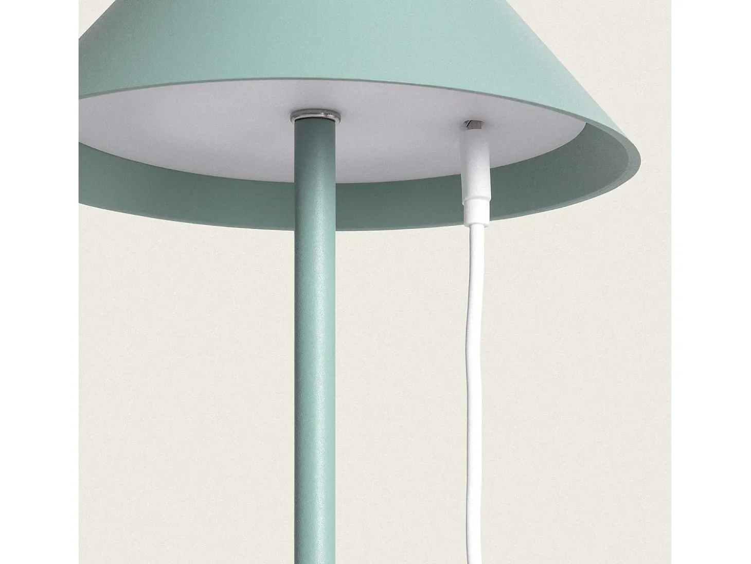 Lámpara de Mesa LED Portátil para Exterior con Batería USB Recargable Kivuli Verde Celadón