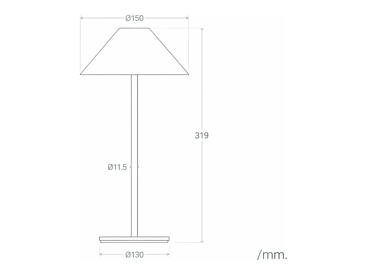 Lámpara de Mesa LED Portátil para Exterior con Batería USB Recargable Kivuli Verde Celadón