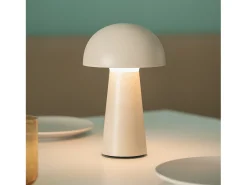 Lámpara de Mesa LED Portátil Exterior con Batería USB Recargable Uyanga Beige
