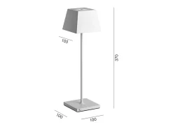 Lámpara de mesa LED portátil y recargable IP54 Siesta Tiffany