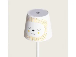 Lámpara de Mesa LED Portátil de Metal con Batería USB Recargable Anisa Kids Amarillo