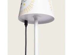 Lámpara de Mesa LED Portátil de Metal con Batería USB Recargable Anisa Kids Amarillo