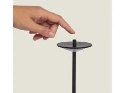 Lámpara de Mesa LED Portátil para Exterior Metal con Batería Recargable Estepona Negro