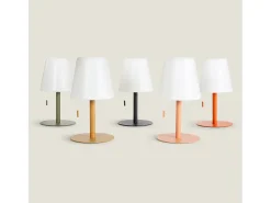 Lámpara de Mesa LED Portátil para Exterior Aluminio con Batería Recargable Epinay Terracota