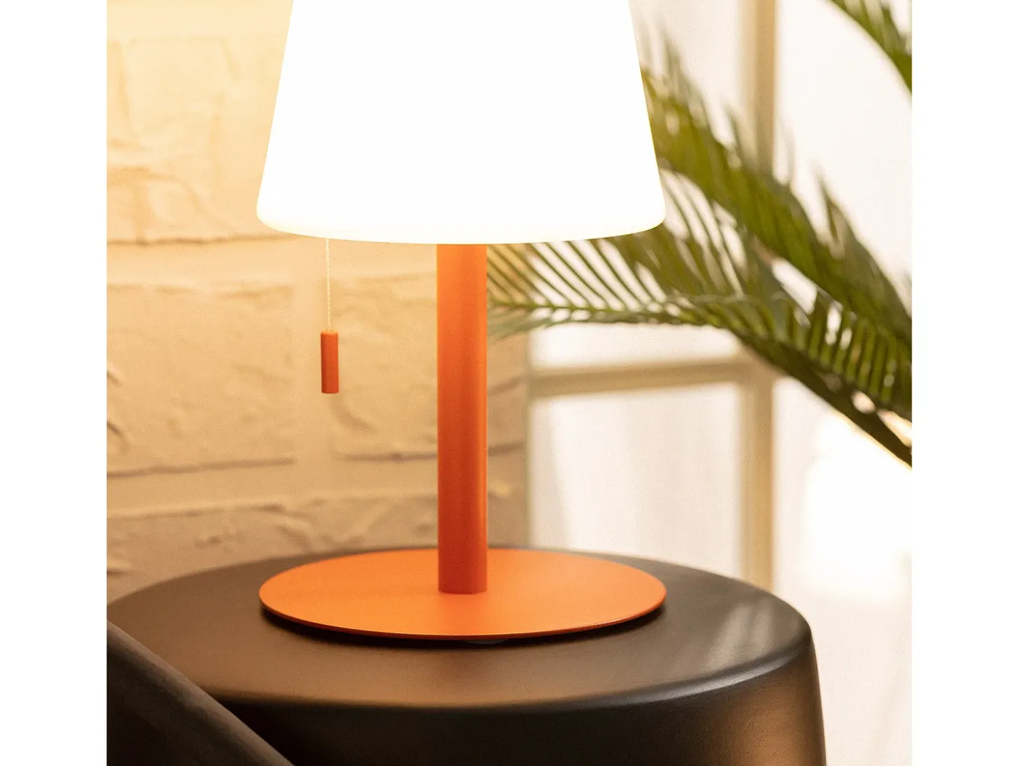 Lámpara de Mesa LED Portátil para Exterior Aluminio con Batería Recargable Epinay Terracota