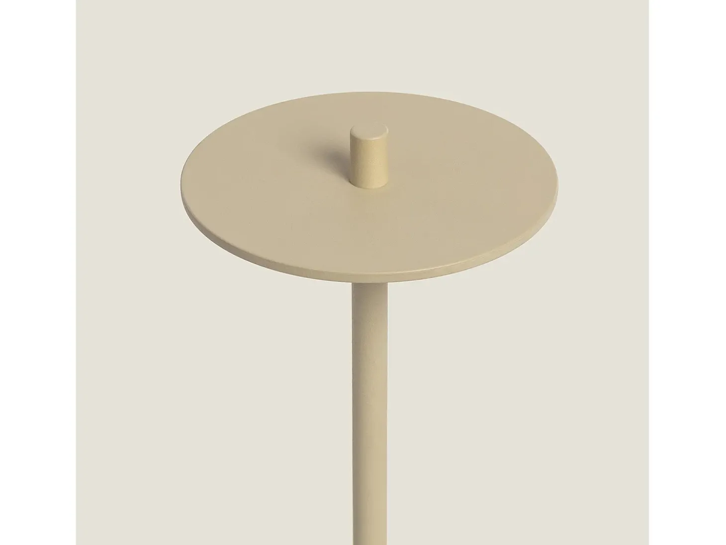 Lámpara de Mesa LED Portátil para Exterior Metal con Batería Recargable Estepona Beige