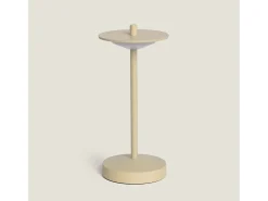 Lámpara de Mesa LED Portátil para Exterior Metal con Batería Recargable Estepona Beige