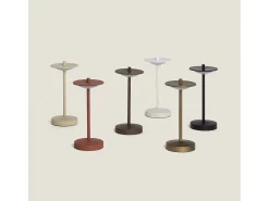 Lámpara de Mesa LED Portátil para Exterior Metal con Batería Recargable Estepona Beige