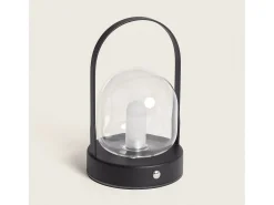 Lámpara de Mesa LED Portátil con Batería USB Recargable Olena Negro