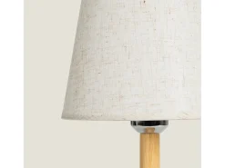 Lámpara de Mesa LED Portátil Madera con Batería USB Recargable Rowy Natural