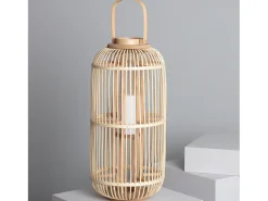 Lámpara de Mesa LED Portátil para Exterior Ratán Jávea Natural