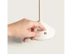 Lámpara de Mesa LED Portátil Metal con Batería USB Recargable Denwa Beige