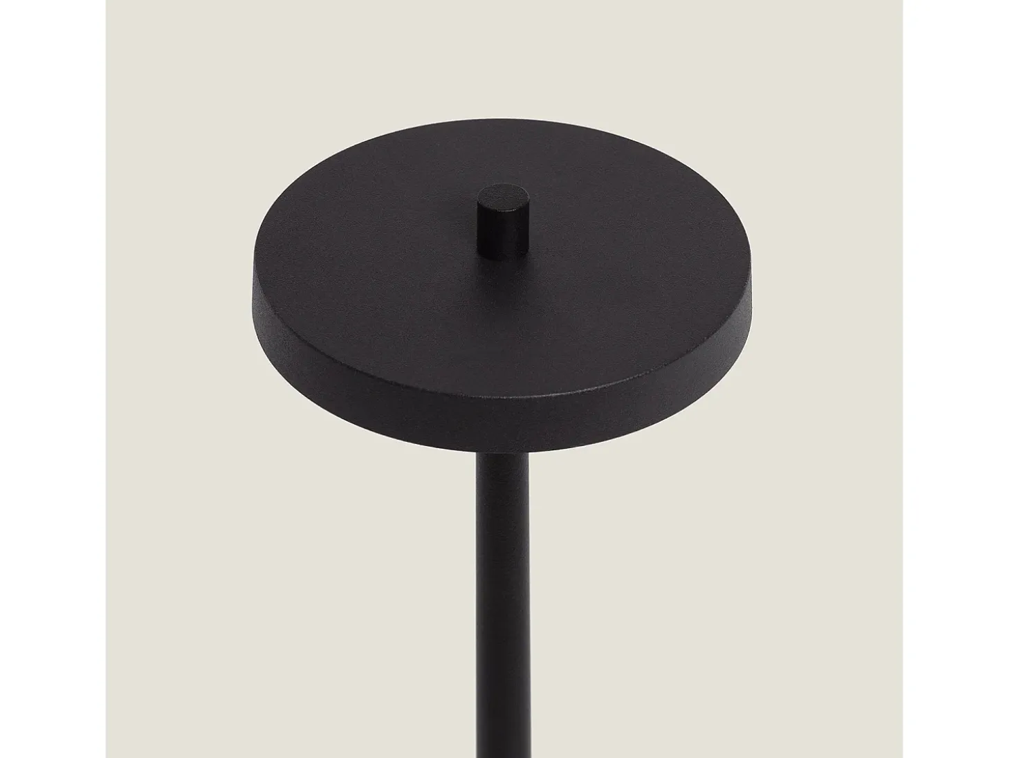 Lámpara de Mesa LED Portátil para Exterior Metal con Batería Recargable Jawania Negro