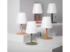 Lámpara de Mesa LED Portátil para Exterior Aluminio con Batería Recargable Epinay Negro