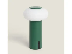 Lámpara de Mesa LED Portátil para Exterior Metal con Batería Recargable Katse Verde