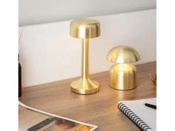 Lámpara de Mesa LED Portátil con Batería USB Recargable Ibbie Dorado