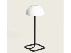 Lámpara de Mesa LED Portátil para Exterior con Batería USB Recargable Carlo Blanco / Negro
