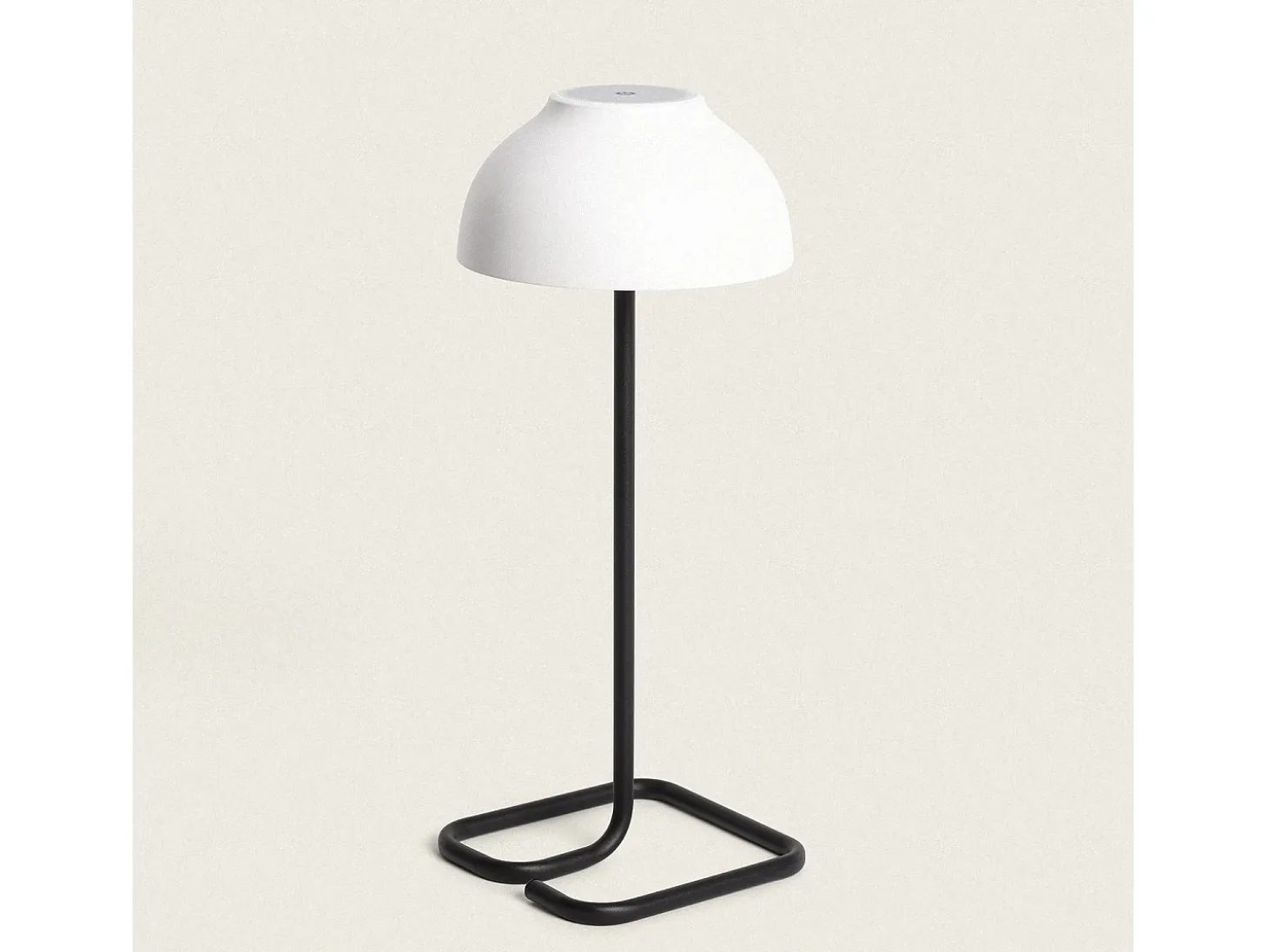 Lámpara de Mesa LED Portátil para Exterior con Batería USB Recargable Carlo Blanco / Negro