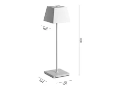 Lámpara de mesa LED portátil recargable Siesta Red IP54