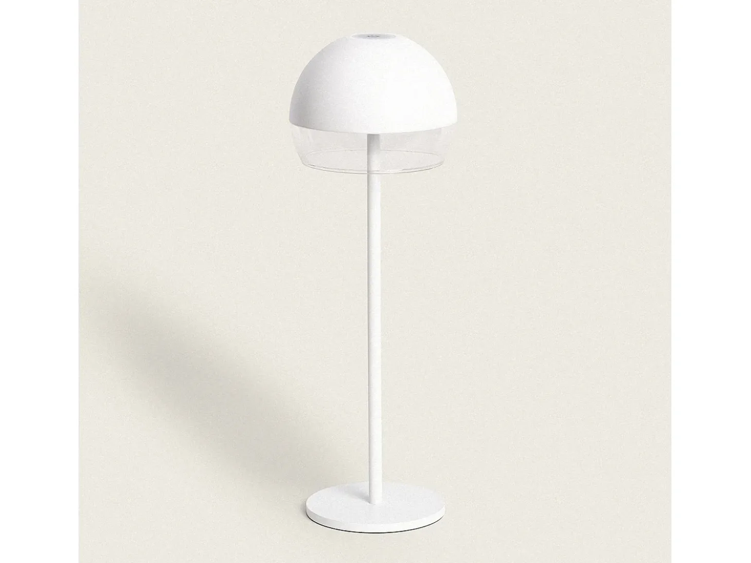 Lámpara de Mesa LED Portátil para Exterior con Batería USB Recargable Adair Blanco