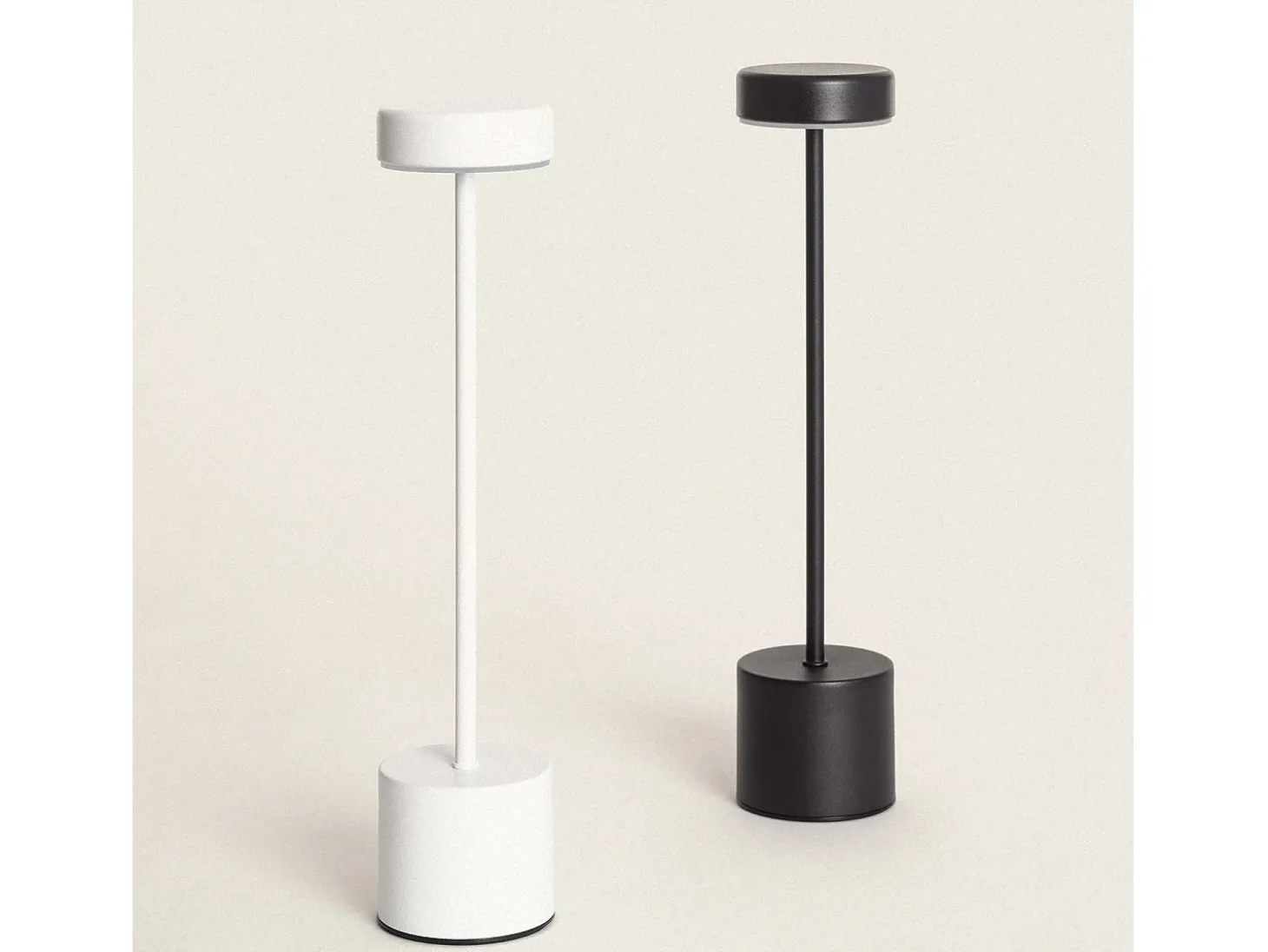 Lámpara de Mesa LED Portátil con Batería USB Recargable Zimba Negro
