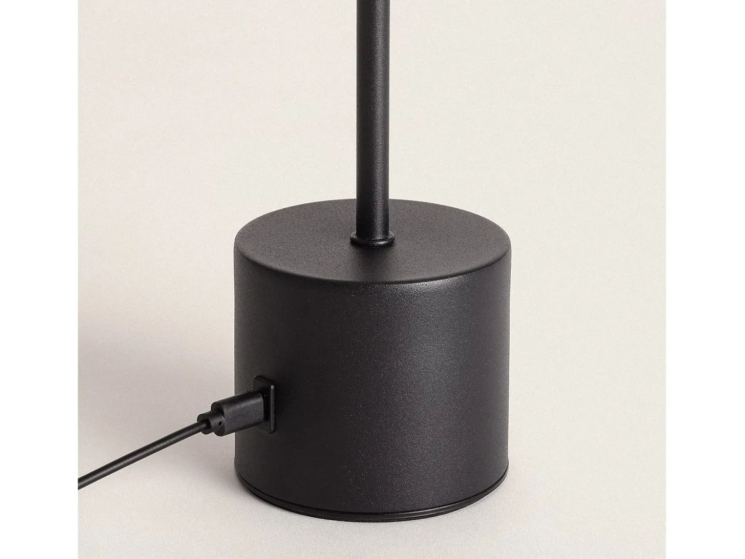 Lámpara de Mesa LED Portátil con Batería USB Recargable Zimba Negro