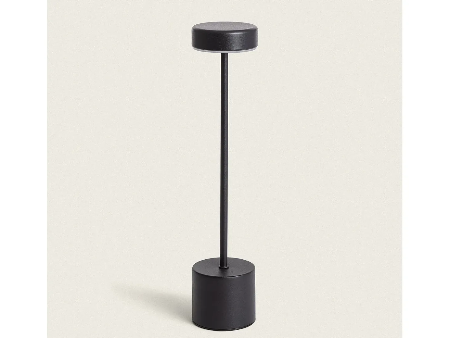Lámpara de Mesa LED Portátil con Batería USB Recargable Zimba Negro