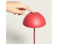 Lámpara de Mesa LED Portátil Exterior con Batería USB Recargable Mugla Rojo