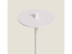 Lámpara de Mesa LED Portátil para Exterior Metal con Batería Recargable Estepona Blanco