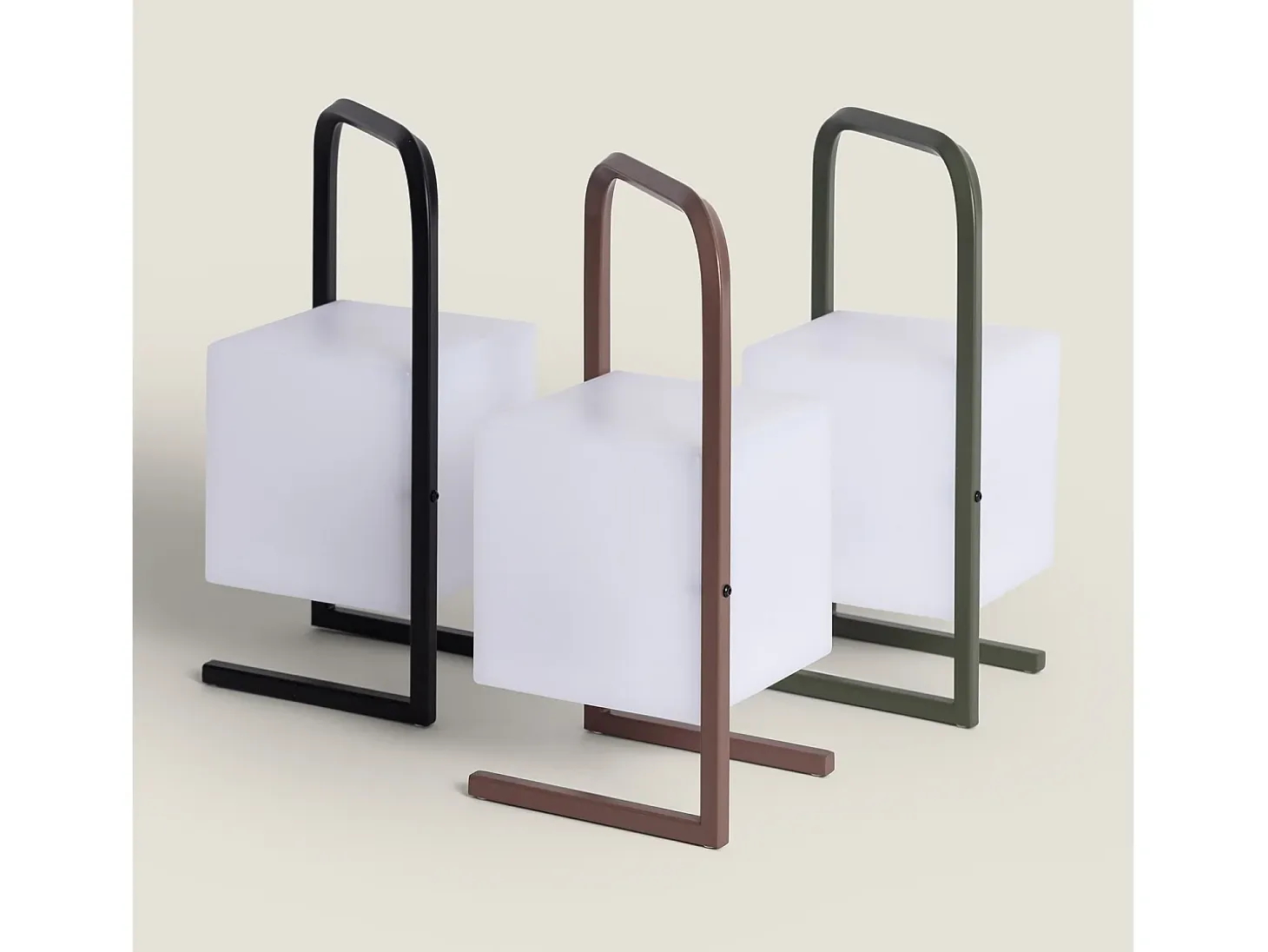 Lámpara de Mesa LED Portátil para Exterior con Batería USB Recargable Tiber Negro