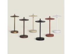 Lámpara de Mesa LED Portátil para Exterior Metal con Batería Recargable Milevani Negro