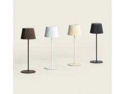 Lámpara de Mesa LED Portátil para Exterior Aluminio con Batería Recargable Willox Blanco