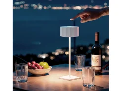 Lámpara de Mesa LED Portátil para Exterior con Batería USB Recargable Cesc Blanco