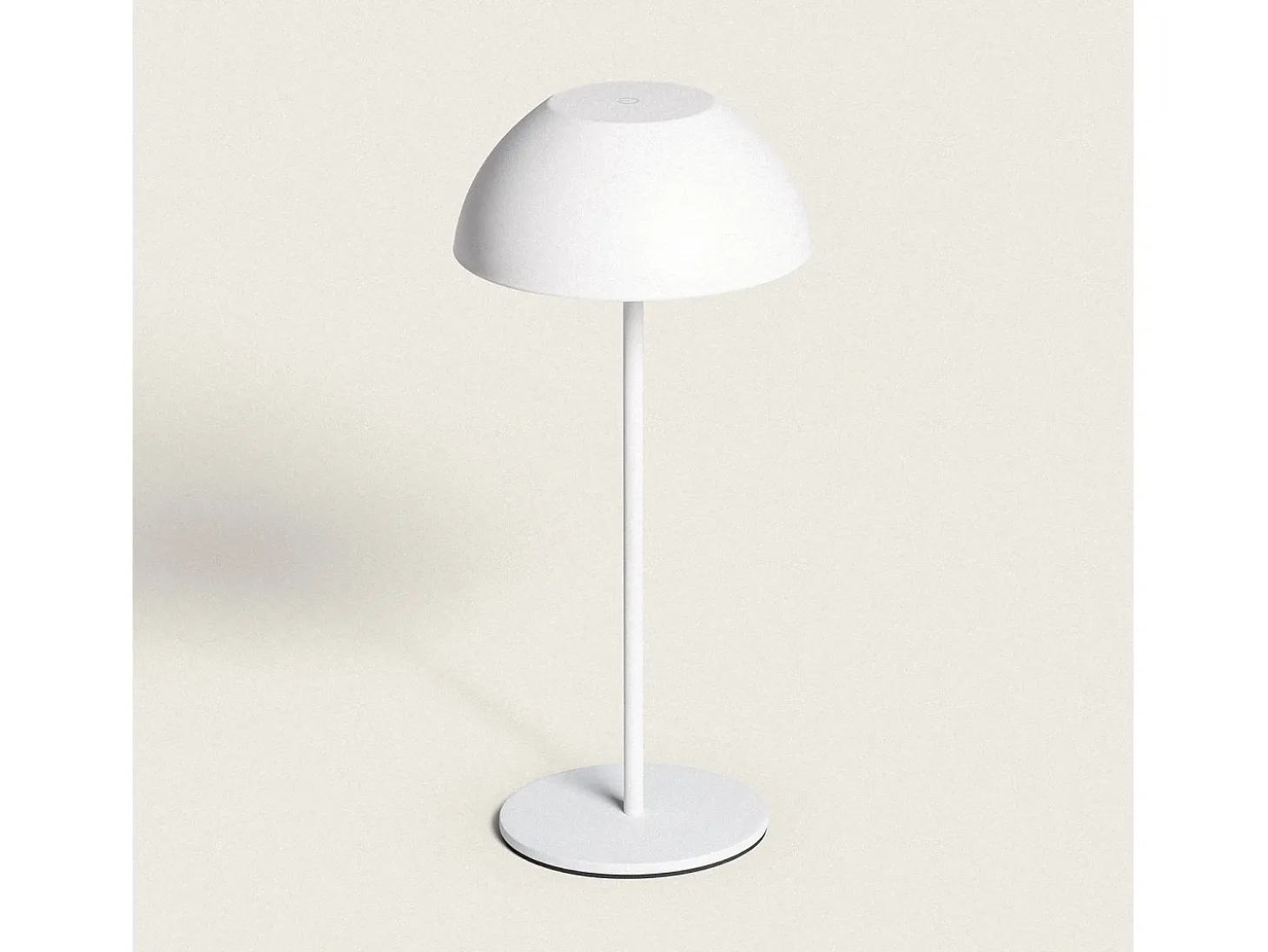 Lámpara de Mesa LED Portátil Exterior con Batería USB Recargable Mugla Blanco