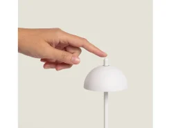 Lámpara de Mesa LED Portátil para Exterior Metal con Batería Recargable Pirinoa Blanco