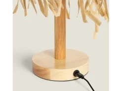 Lámpara de Mesa LED Portátil Madera con Batería USB Recargable Soure Natural