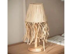 Lámpara de Mesa LED Portátil Madera con Batería USB Recargable Soure Natural
