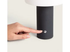 Lámpara de Mesa LED Portátil con Batería USB Recargable Leta Negro