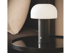 Lámpara de Mesa LED Portátil con Batería USB Recargable Leta Negro
