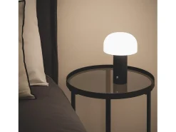 Lámpara de Mesa LED Portátil con Batería USB Recargable Leta Negro