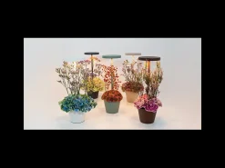 Lámpara de mesa LED recargable y regulable Poldina Reverso Sand con duración de batería de hasta 12 horas. IP65 para exteriores